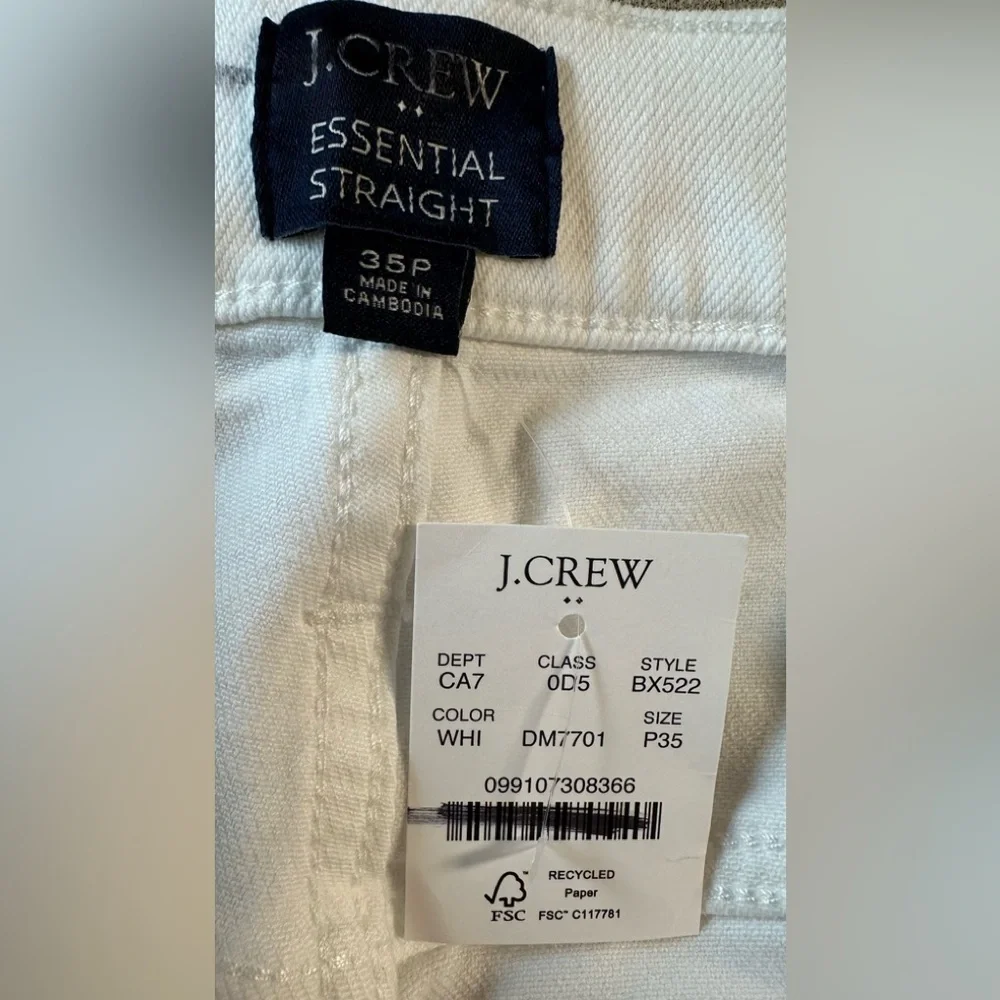 J.Crew All Day Stretch Essential Straight Leg Jeans - NWT